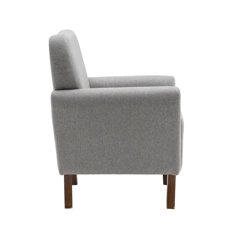 Porthos Home Inia Accent Chair, Fabric, Flared Armrests, Wooden Legs