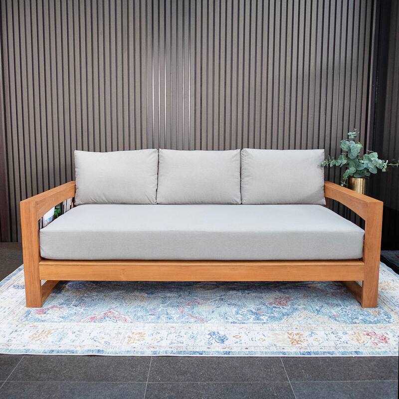 Cambridge Casual Napa Teak Outdoor Patio Daybed with Cushion