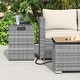 preview thumbnail 7 of 34, Costway Propane Tank Cover Table,16 Inch Square PE Rattan Gas Tank - See Details