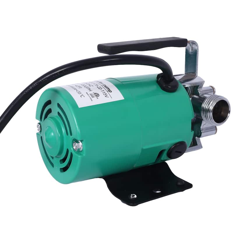 Water Transfer Pump, 115V 330 Gallon Per Hour, Portable Electric Utility Pump with 6' Water Hose Kit, Remove Water From Garden