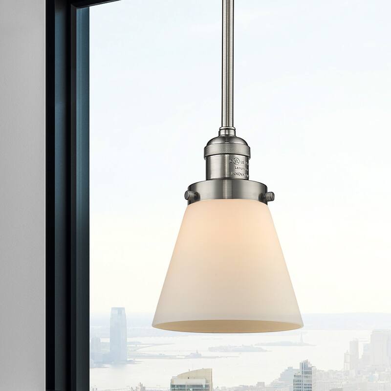 Innovations Lighting Small Cone Single Light 6" Wide Mini Pendant with