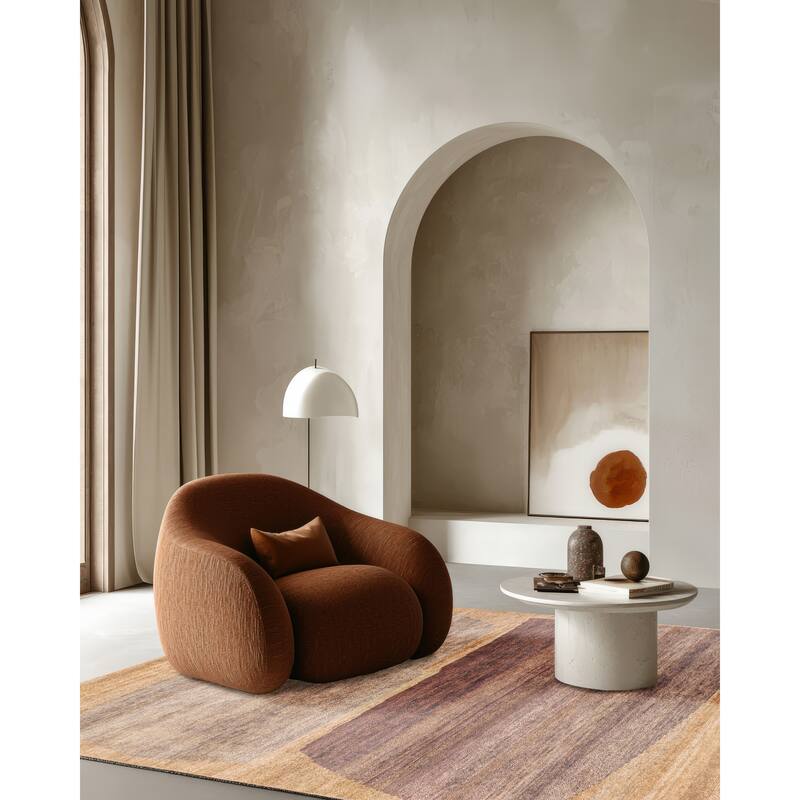 ECARPETGALLERY Hand-knotted Pak Finest Gabbeh Light Khaki Wool Rug - 5'3 x 7'11