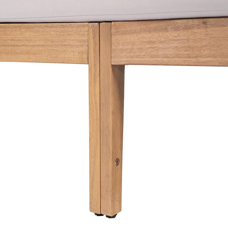 5-Piece Acacia Wood Patio Sofa Set with Rope Weave - Outdoor 3-Seater, 2 Chairs & 2 Coffee Tables for Garden, Poolside