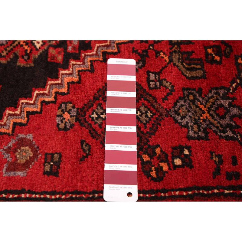 ECARPETGALLERY Hand-knotted Anatolian Vintage Red Wool Rug - 5'0 x 8'5