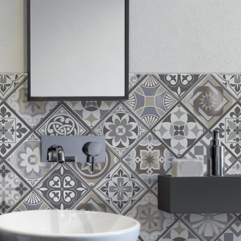Walplus 3D Sticker Tile Splashbacks Mosaics Peel and Stick Kitchen Backsplash