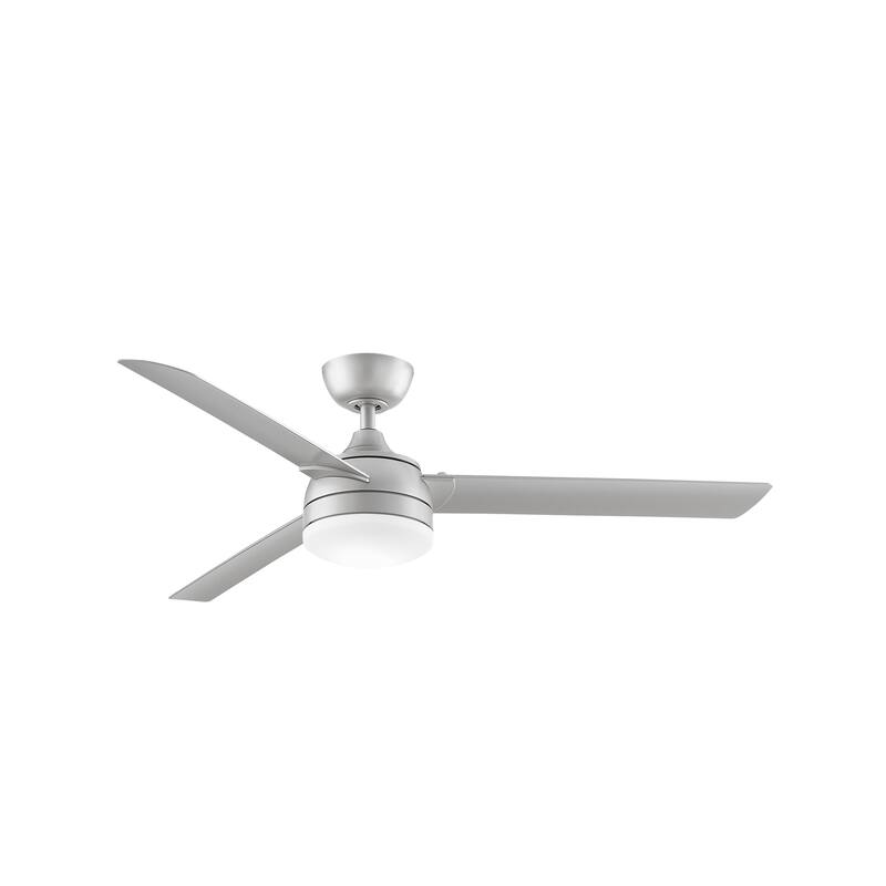 Fanimation Xeno Damp 56 inch Indoor/Outdoor Ceiling Fan with LED Light Kit - Brushed Nickel