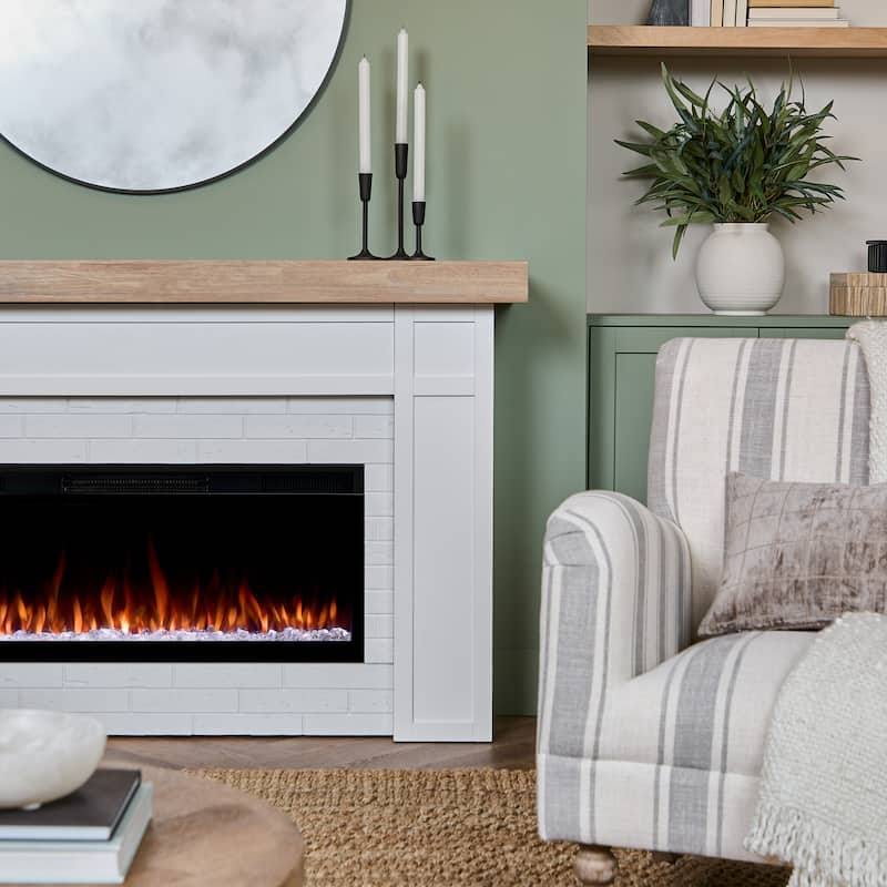 Cravenhall 64" Smart Landscape Electric Fireplace by Real Flame