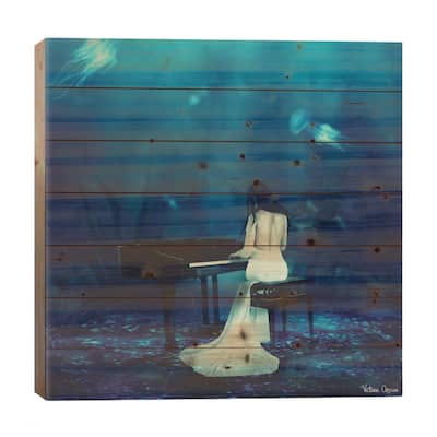 Below The Surface Print On Wood by Victoria Obscure - Multi-Color