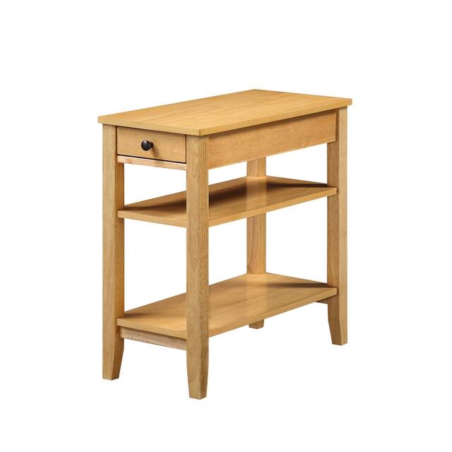 Copper Grove Aubrieta1 Drawer Chairside End Table with Shelves