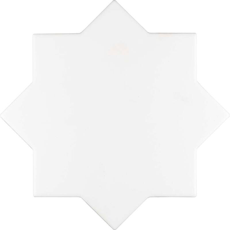 Siena 5" Star with Cross Matte Ceramic Wall and Floor Tile (10.76 sq ft/case) - 54 Pack