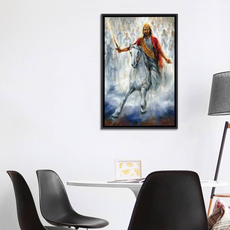 iCanvas "We Have The Victory - Jesus Coming Back On A White Horse" by Melani Pyke Framed