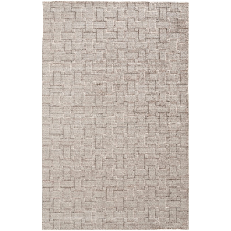 Grand Bazaar Tatem Hand Woven Solid Transitional Area Rug - 8' x 10' - Ivory