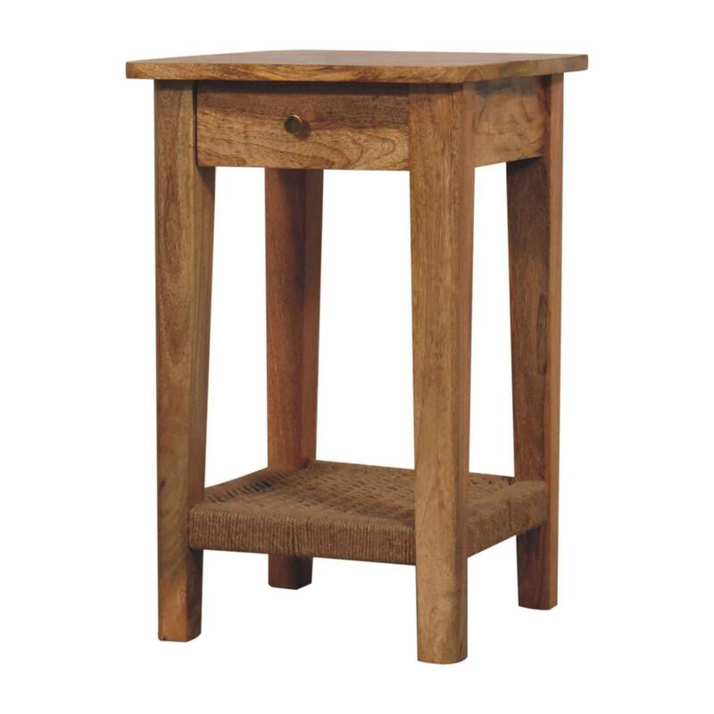 Solid Wood Rope End Table