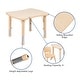 preview thumbnail 7 of 11, 21.875"W x 26.625"L Rectangle Plastic Activity Table Set with 2 Chairs