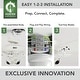 preview thumbnail 4 of 19, Hunter 52" Crestfield Ceiling Fan w/ LED Light Kit, Pull Chain - Farmhouse, Transitional - EASY INSTALLATION!