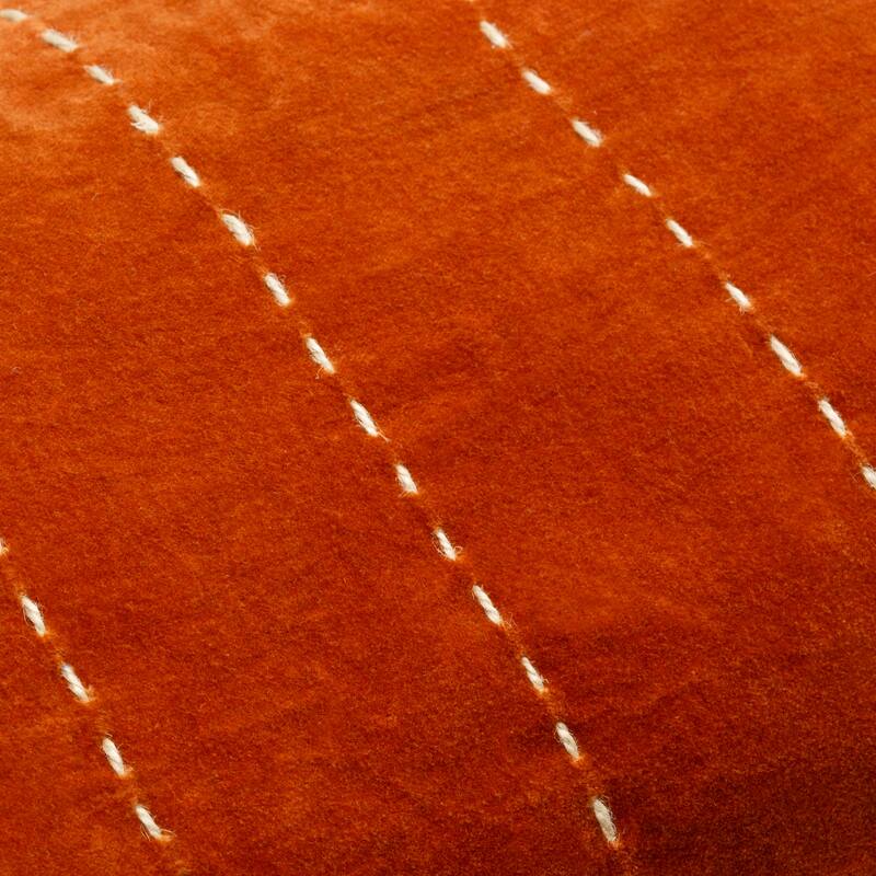 Lexy Thin Stripe Bright Lumbar Pillow with Corner Tassels