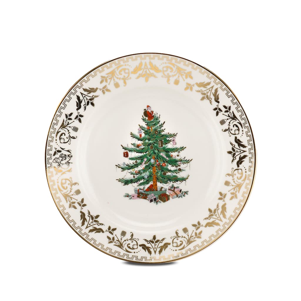 Spode Christmas Tree Gold Salad Plate
