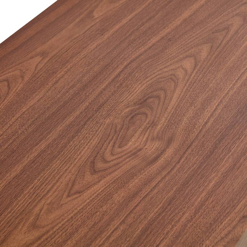 Modern 2-Tier Coffee Table, Rectangular Center Table with Open Storage Shelf, Stable and Durable, Easy Assembly