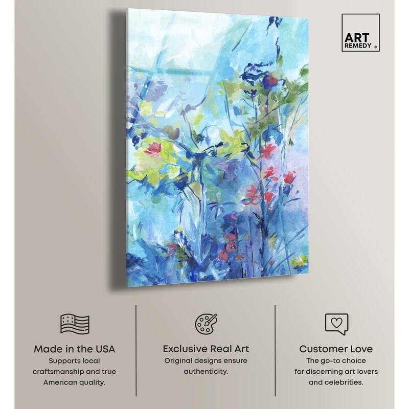 Heavenly Blue II Acrylic by Art Remedy, Ready to Hang