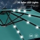 preview thumbnail 17 of 79, MAISON ARTS 15-foot Rectangular Crank Double-sided Outdoor Market Umbrella Solar LED Lighted Patio Umbrella with Base Included