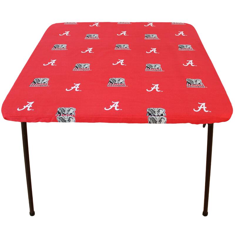 Alabama Crimson Tide Tailgate Fitted Tablecloth, 33" x 33", Card Table - 33" x 33", Card Table