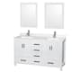 Option White / Giotto Quartz Top / Brushed Chrome