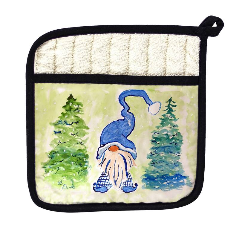 Gnome & Christmas Tree Pot Holder - 9x9