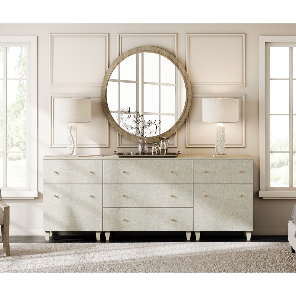 beige 5 drawer dresser 18 inch wide Beige 5-drawer Dressers