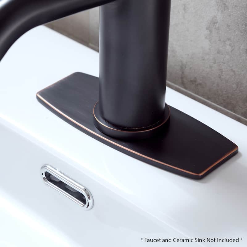 Luxier 6 in Bathroom Sink Faucet Hole Cover Deck Plate Escutcheon