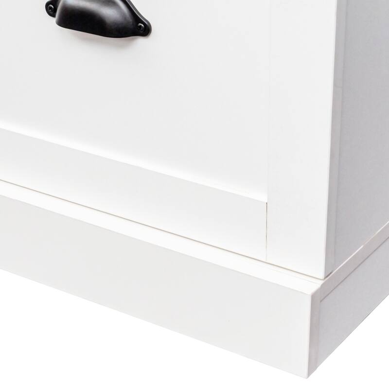 Farmhouse 4-in-1 Hall Tree with Adjustable Shelves and Hooks