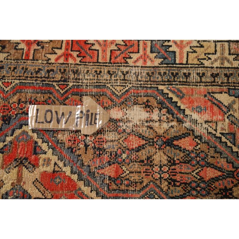 Pre-1900 Antique Vegetable Dye Serab Foyer Rug Handmade Wool Carpet - 3'3"x 3'11"