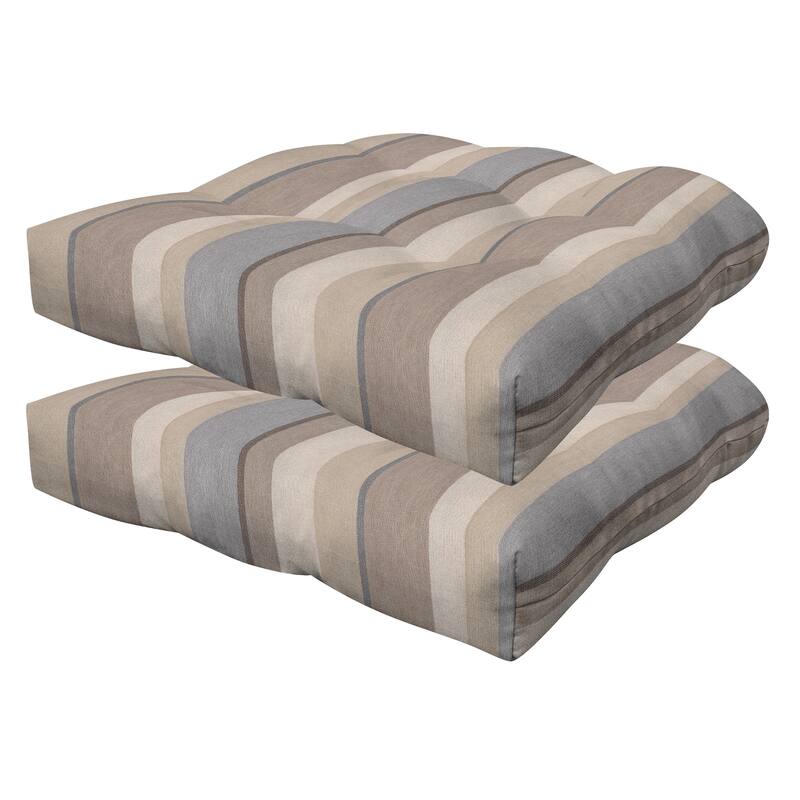Contoured Tufted Dining Seat Cushion (2-Pack)