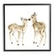 preview thumbnail 28 of 28, Stupell Baby Deer Fawn Watercolor Painting Kids' Nursery Animal Framed Wall Art - Brown 17 x 17 - Black