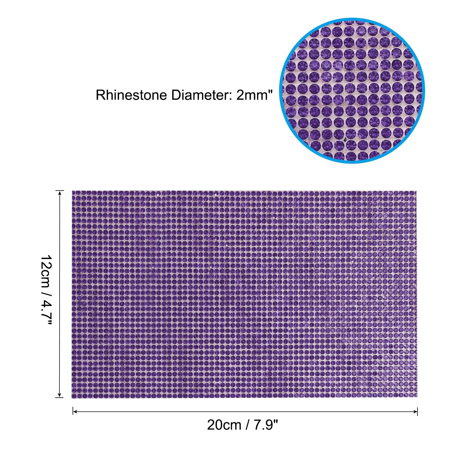 Bling Crystal Rhinestone Sheet, Self Adhesive Rhinestone Gem Stickers for DIY Crafts Gifts Phone Car