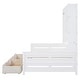 preview thumbnail 6 of 9, White Wooden Full Size Kids Bed Daybed, All-in-One Cabinet Bed with 2 Drawers