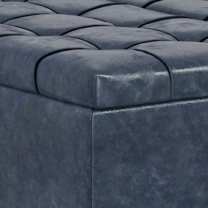 WYNDENHALL Elliot 40 inch Wide Transitional Square Table Ottoman