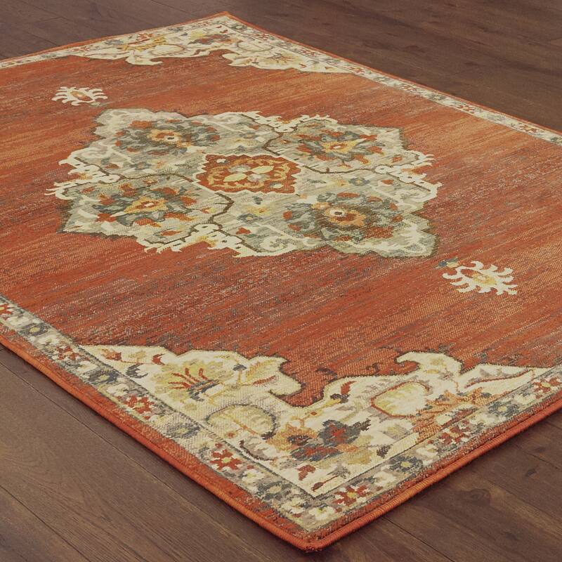 Vista Home Claude Overscale Medallion Area Rug