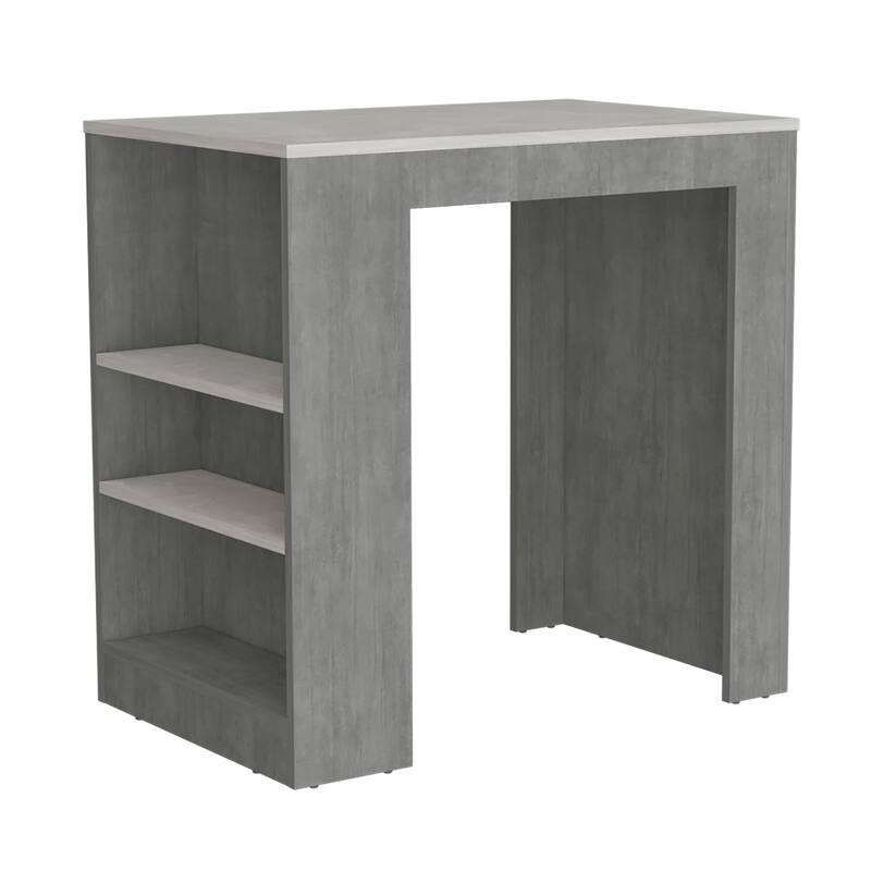 biza Marble Counter Height Table Top Kitchen Island