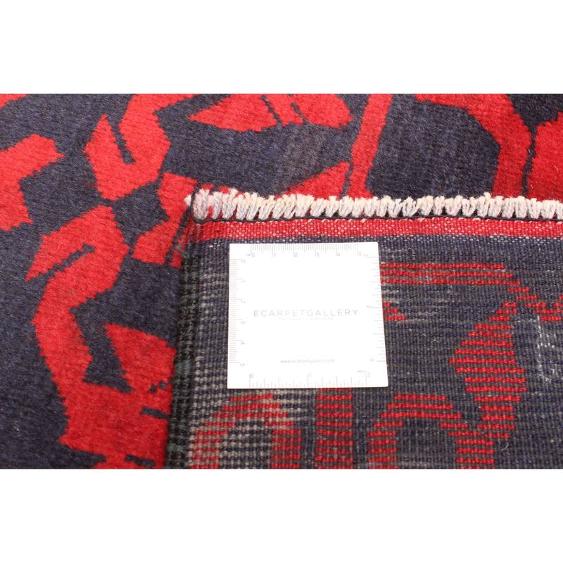 ECARPETGALLERY Hand-knotted Teimani Dark Navy Wool Rug - 2'8 x 4'6