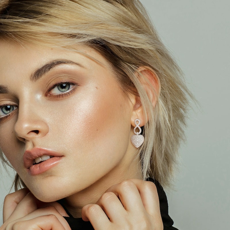 Miadora 1/4ct Diamond TW Fashion Post Earrings in Sterling Silver