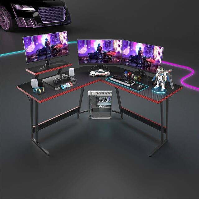 L-Shaped Gaming Desk Computer Corner Desk Office Writing Desk - Multi