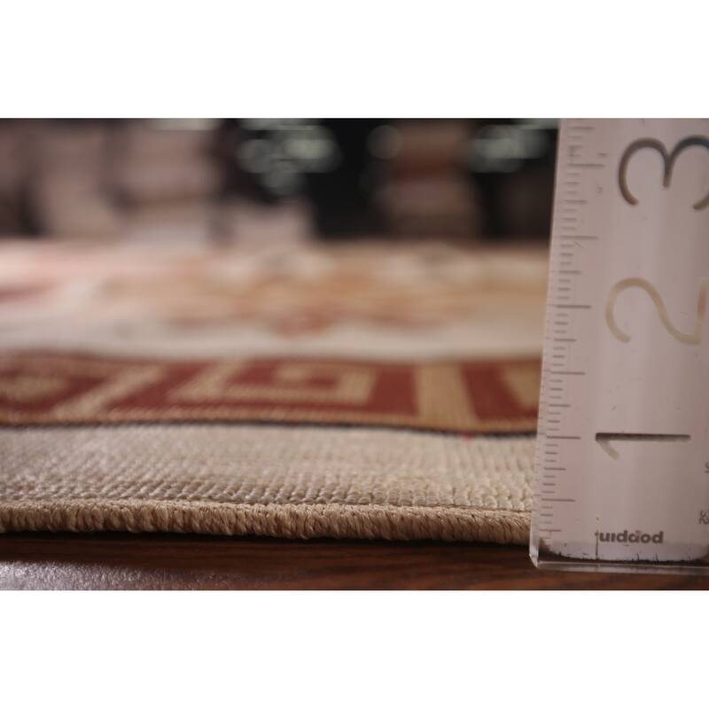 Contemporary Geometric Kashan Turkish Rug Machine Made Floral Carpet - 9'9" x 12'4"