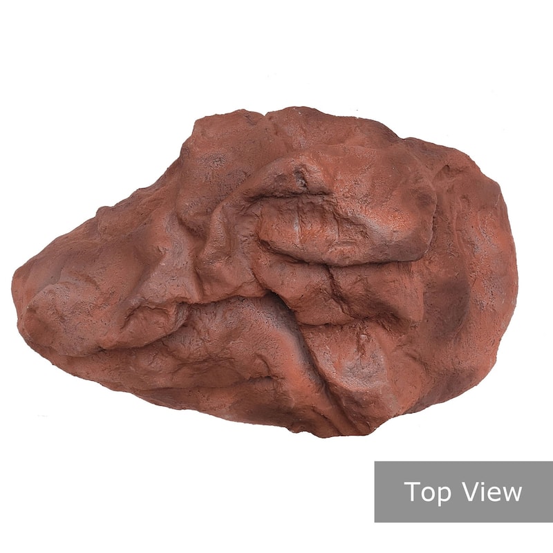 Outdoor Artificial Landscaping Rock Well Pump Cover Fiberglass Boulder