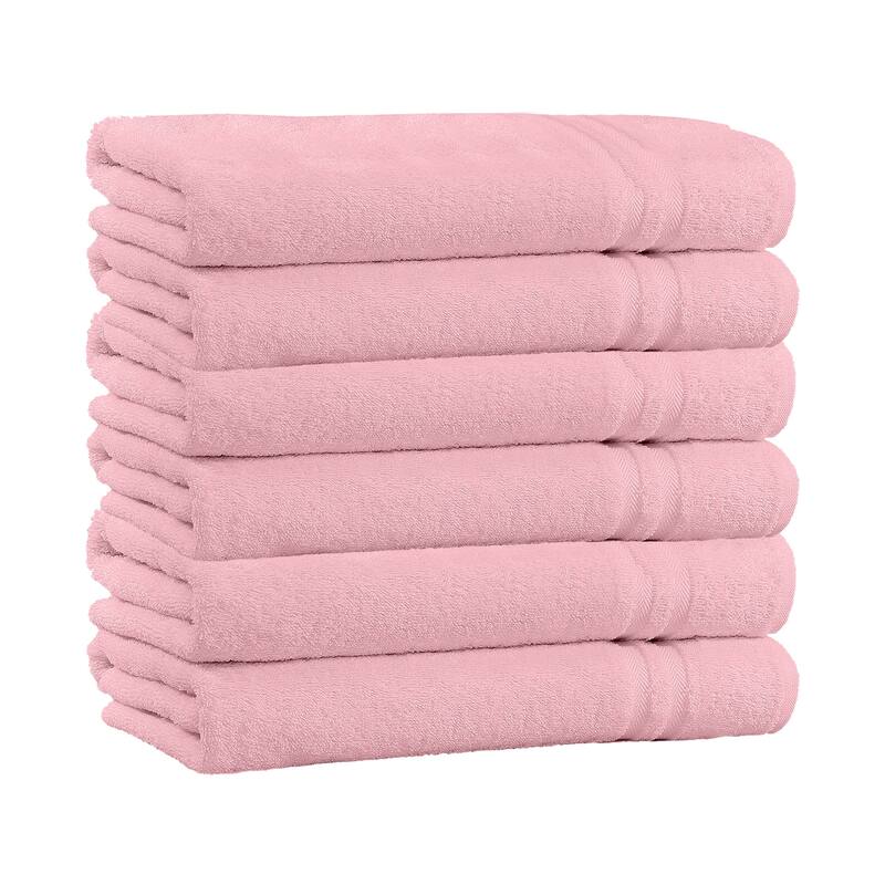 5-Pack 100% Cotton Extra Plush & Absorbent Bath Towels