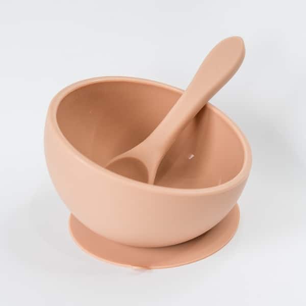 slide 2 of 5, Silicone Suction Bowl and Spoon Set