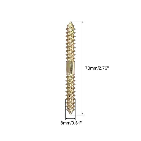 Hanger Bolts Double Ended SelfTapping Dowel Screws, for Wood Bed