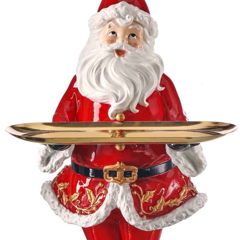 23" Resin Santa Holding Tray