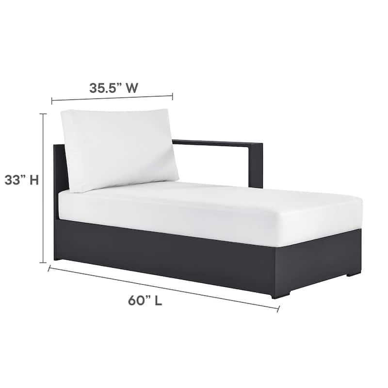 Tahoe Patio Aluminum Modular Right-Facing Chaise Lounge