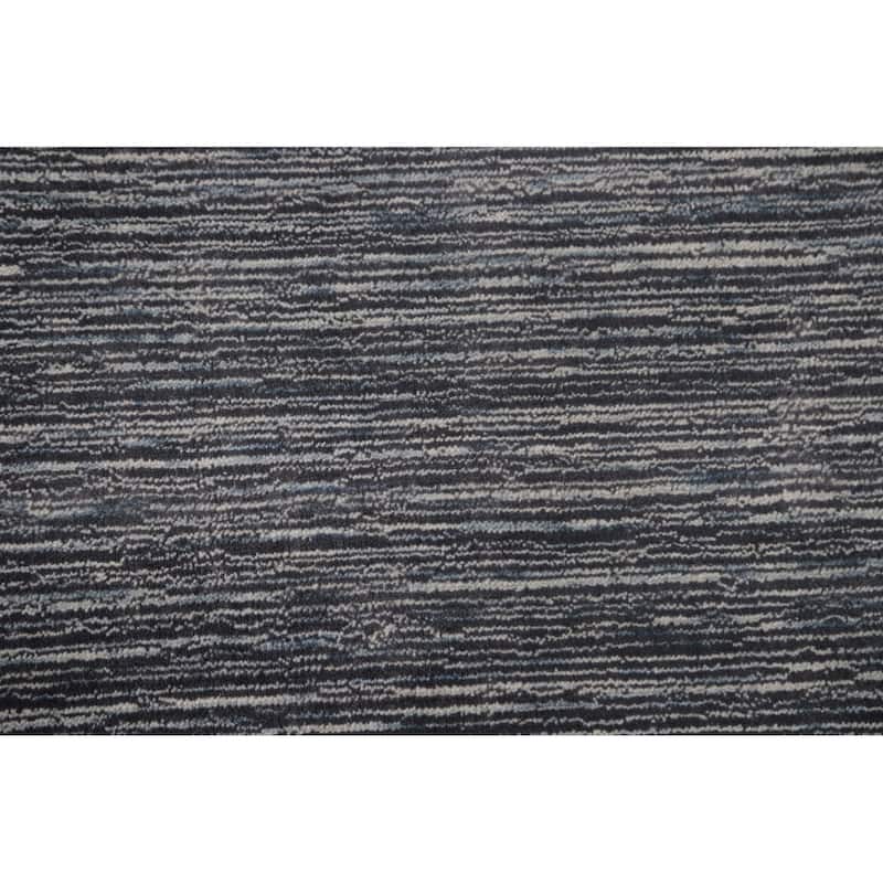 Striped Gabbeh Oriental Area Rug Wool Carpet - 8'9"x 11'6"
