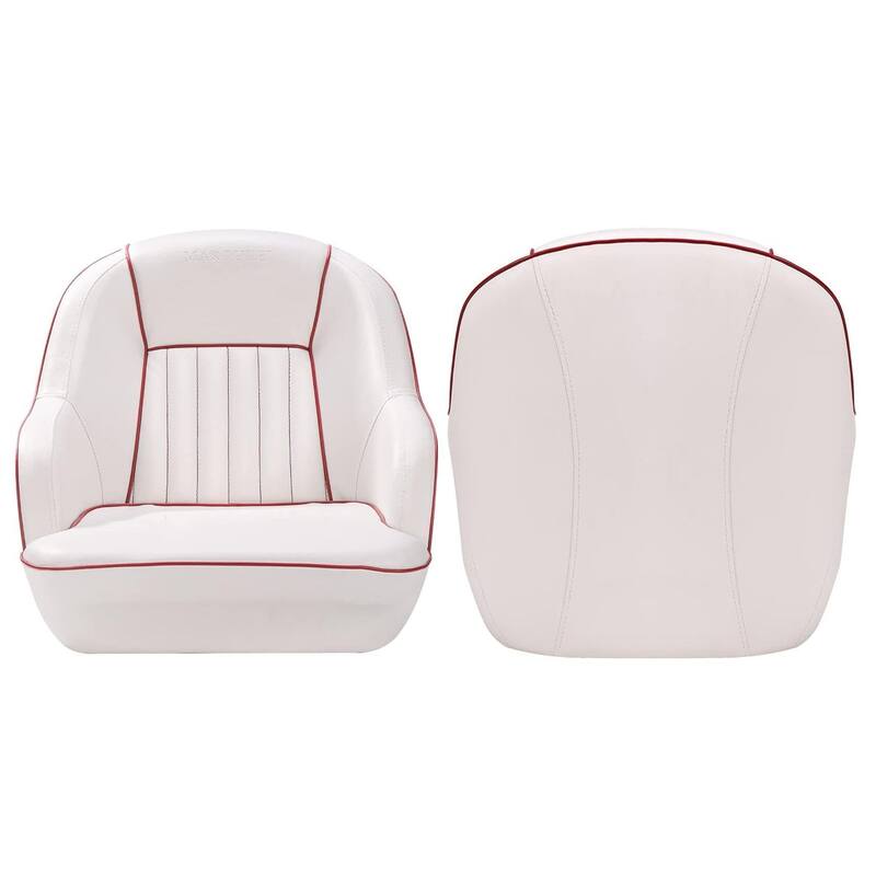 Comfortable Pontoon Boat Seat - Red/White